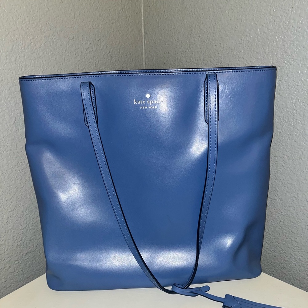Kate Spade Shiny Blue Tote Bag